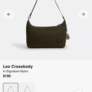 Coach Leo Crossbody Bag in Olive Green